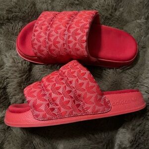 Adidas Red Slide Sandals